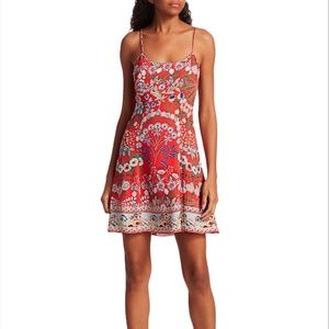 Alice + Olivia Ira Floral A-Line Dress